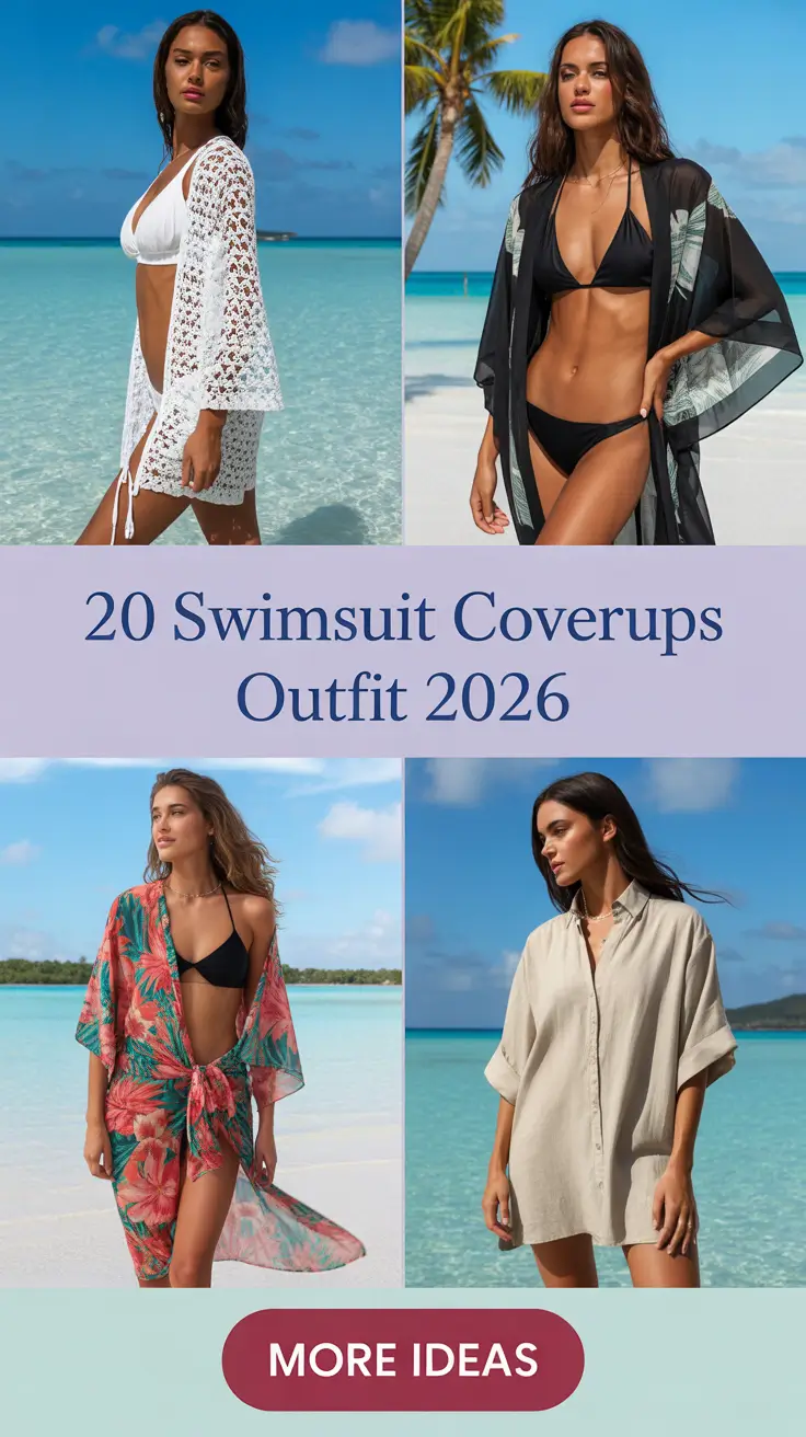 Swimsuit Coverups Outfit 2026: Cute Beach Looks, Aesthetic Layers & Effortless Summer Inspo