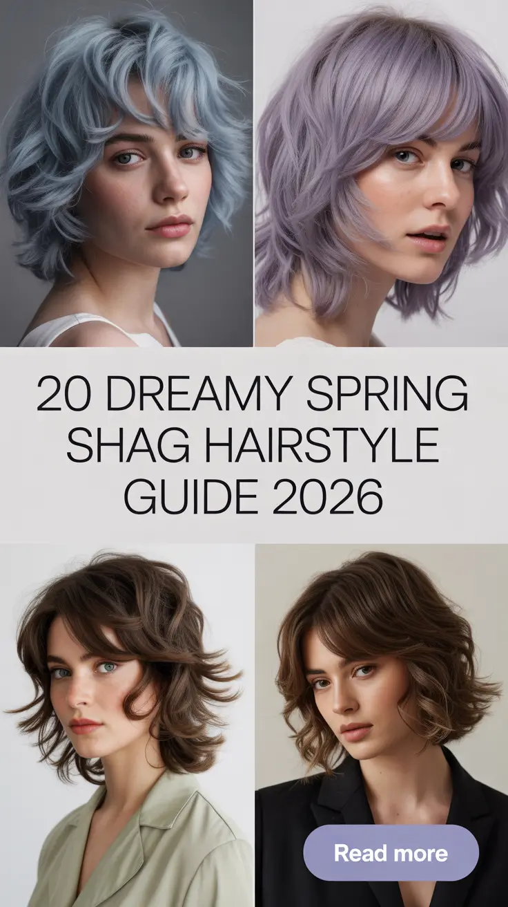 Dreamy Spring Shag Hairstyle Guide 2026 - Short, Medium and Long Layered Ideas for Every Woman