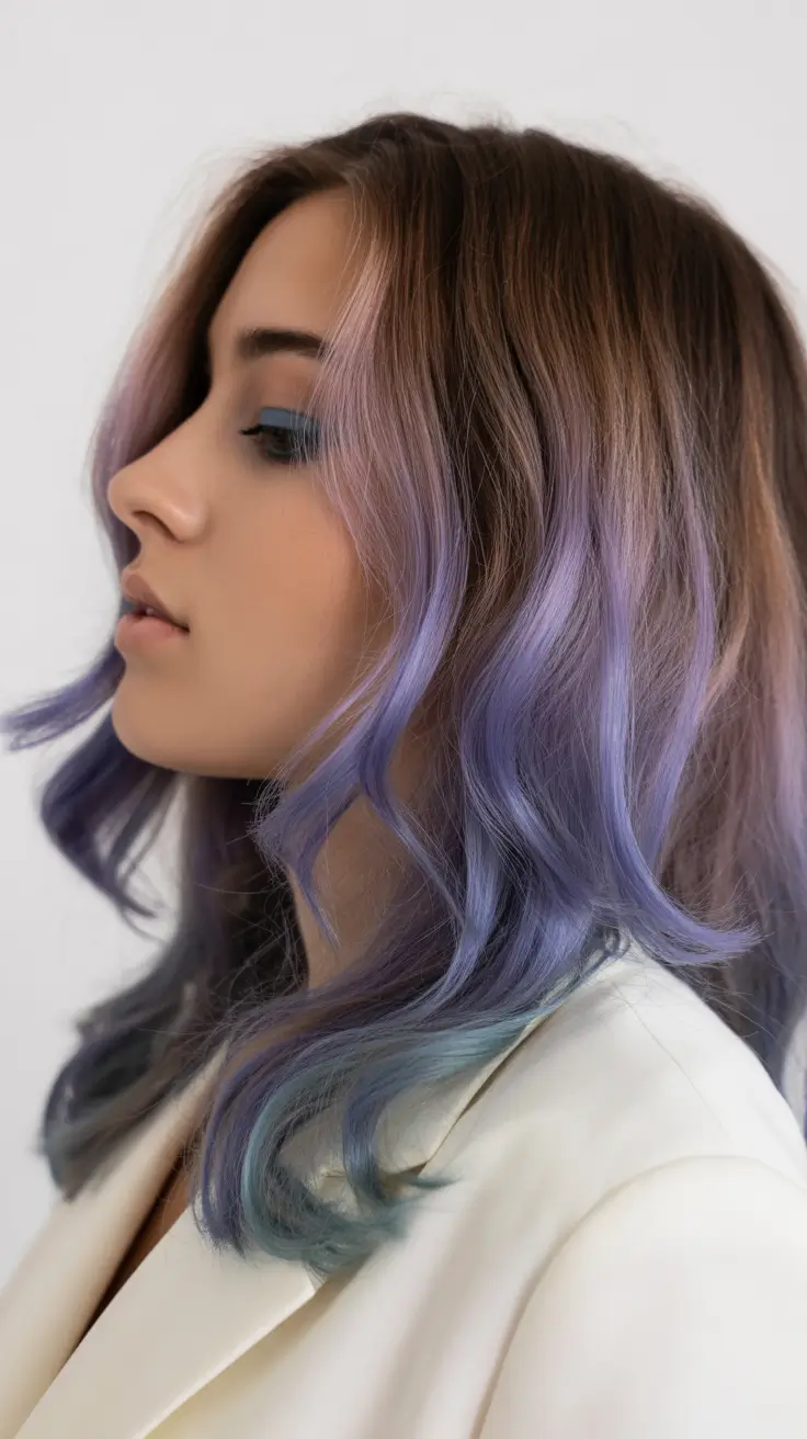 soft spring ombre hair color 2026 Lavender Pastel Ombre for a Dreamy Spring Mood
