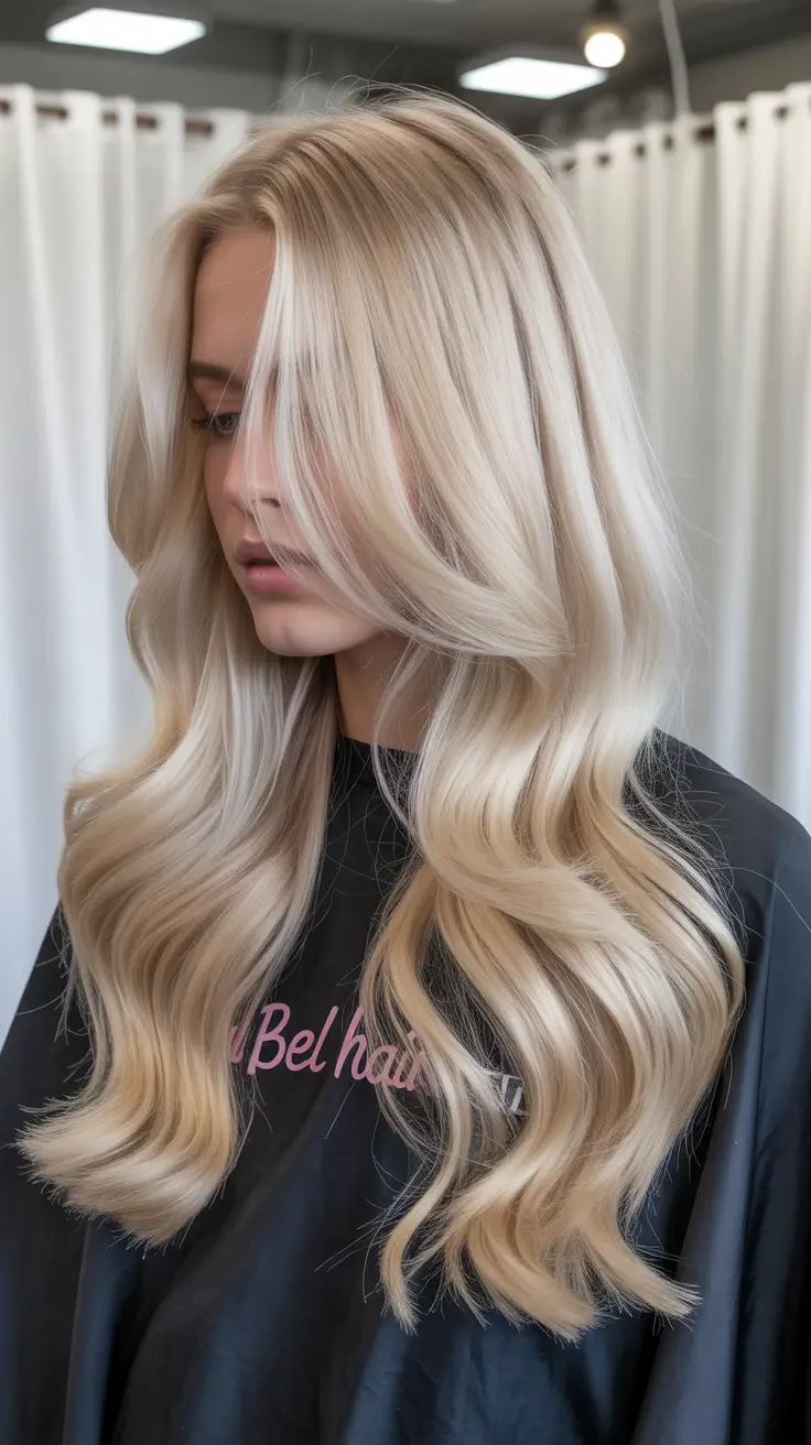 summer hair color for blondes 2026 platinum Airy Layered Platinum with Soft Movement