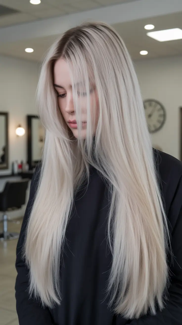 summer hair color for blondes 2026 platinum Dimensional Platinum with Subtle Root Shadow