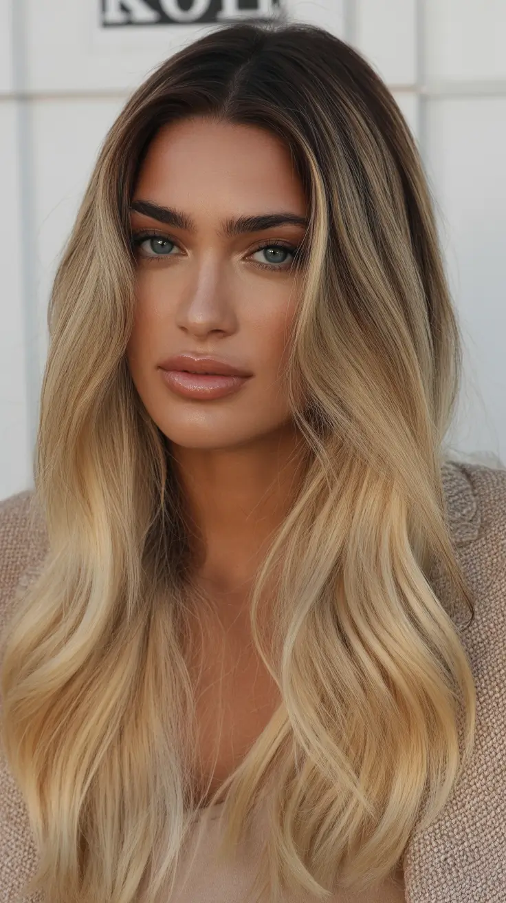 summer hair color ideas 2026 cool tones Cool Espresso Brunette with Sleek Length