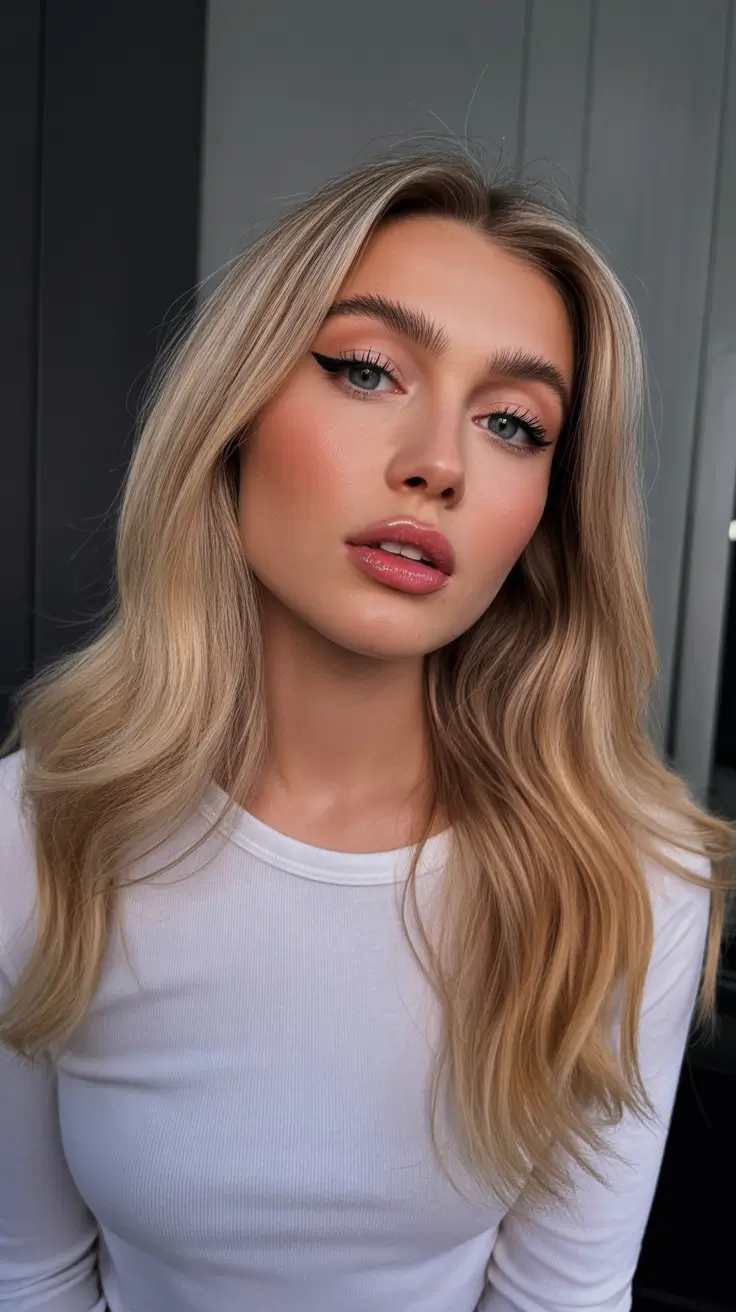 summer hair color ideas 2026 cool tones Soft Ash Blonde Waves for Cool Summer Glow