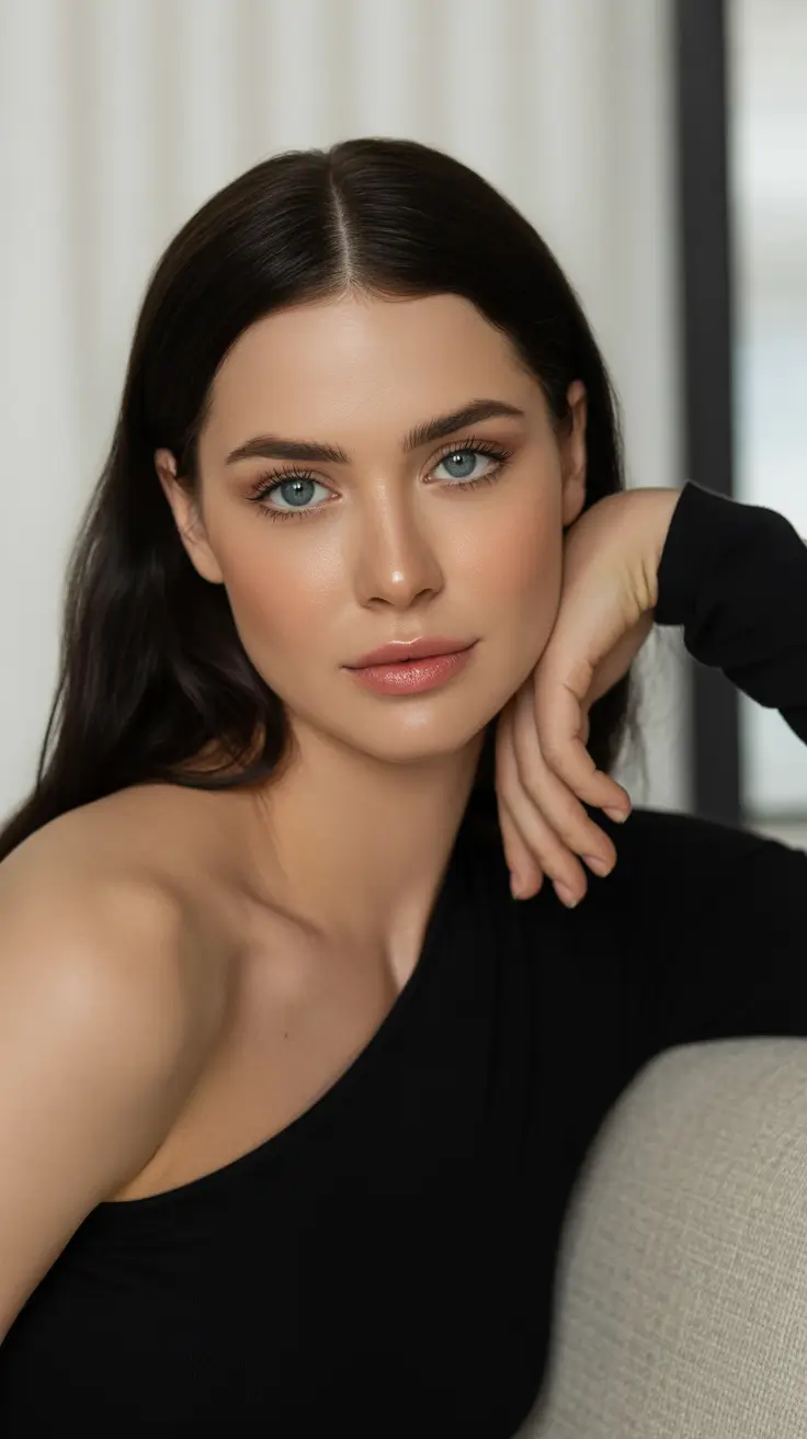 summer hair color ideas 2026 cool tones Cool Dark Chocolate Brunette with Natural Depth