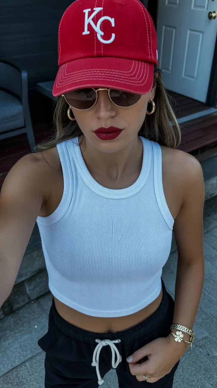 summer heads 2026 Bold Contrast The Red Cap That Changes Everything