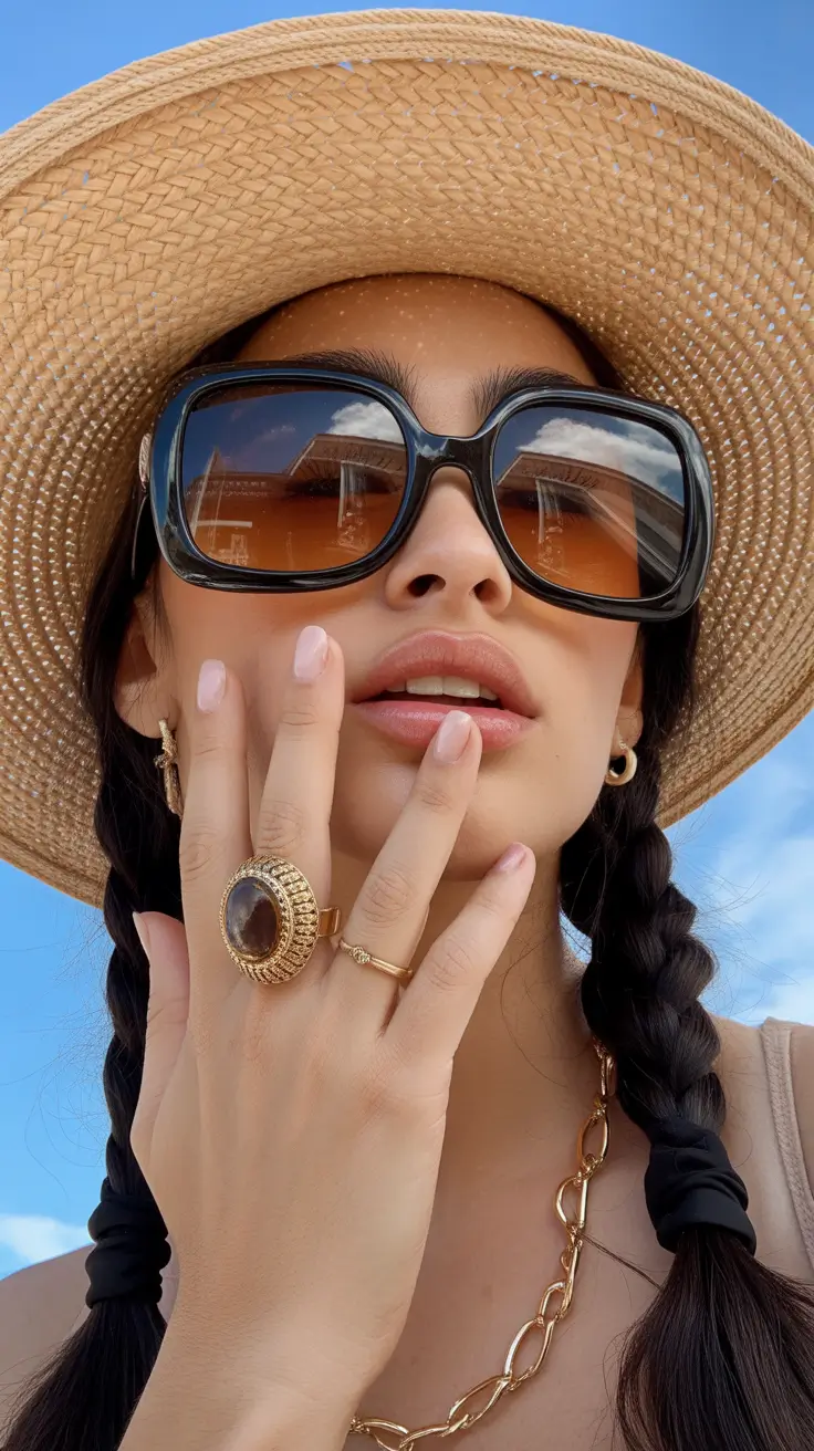 summer heads 2026 Golden Hour Drama The Straw Hat Glow