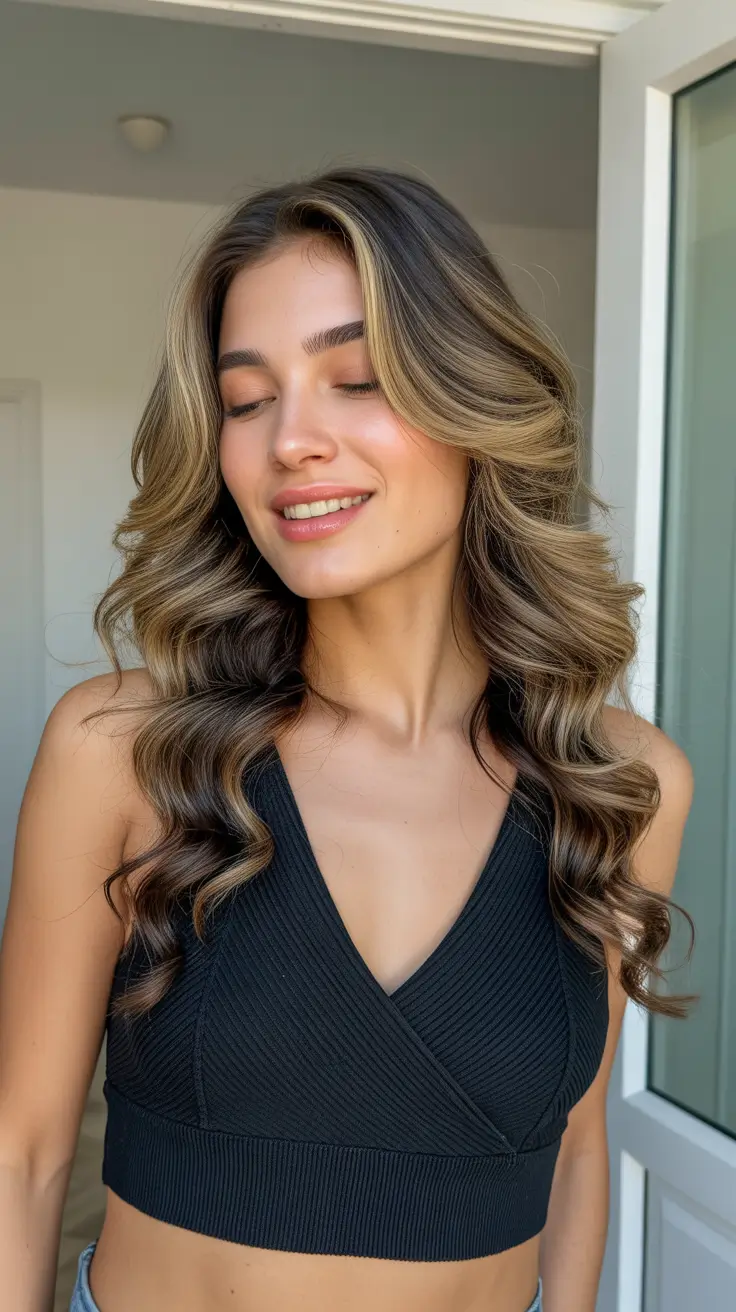 vibrant spring balayage hair color ideas 2026 Face framing blonde balayage with airy movement